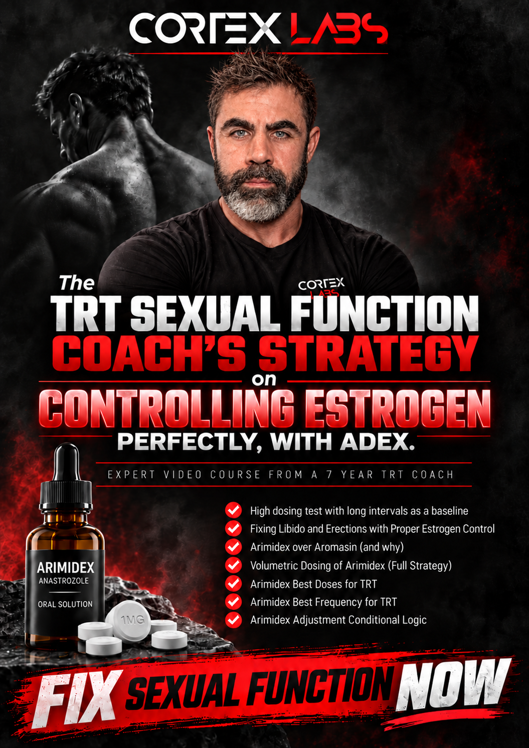The TRT Sexual Function Coach's Strategy on Controlling Estrogen with Adex